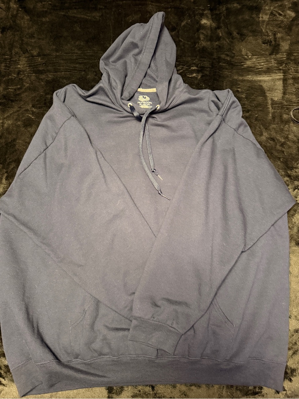 Fruit of the Loom Navy Blue Men's Hooded Sweatshirt